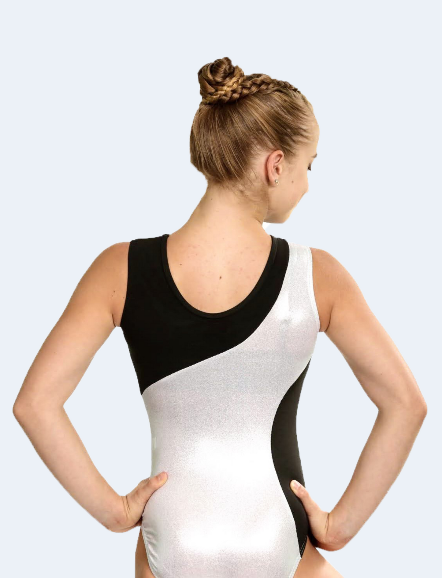 Asymmetric Black and Silver #1030