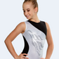 Asymmetric Black and Silver #1030