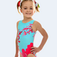 Turquoise Ocean Blue with Pink Camouflage #266