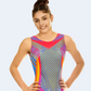 Retro Vibrancy Girls Gymnastics Leotard