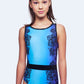 Blue and Purple with Vertical Lace #391