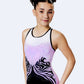 Black and Pastel Gymnastics Leotard #733