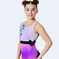Spring Flowers with Crystal Bow, Gymnastics Leotard  #655