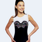Paisley Design on Black Gymnastics Leotard #3856