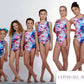 Girls with Paris Open Back Gymnastics Leotard