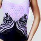 Black and Pastel Gymnastics Leotard #733