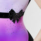 Spring Flowers with Crystal Bow, Gymnastics Leotard  #655