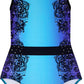 Blue and Purple with Vertical Lace #391