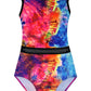 Gymnastic Leotard for Girls Abstract Floral #303