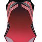 Gymnastic Leotards for Girls Ombre Abstract Red #801