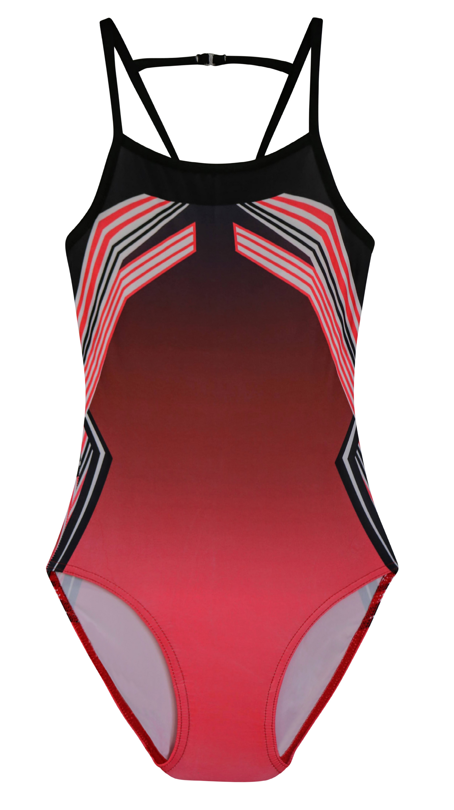 Gymnastic Leotards for Girls Ombre Abstract Red #801