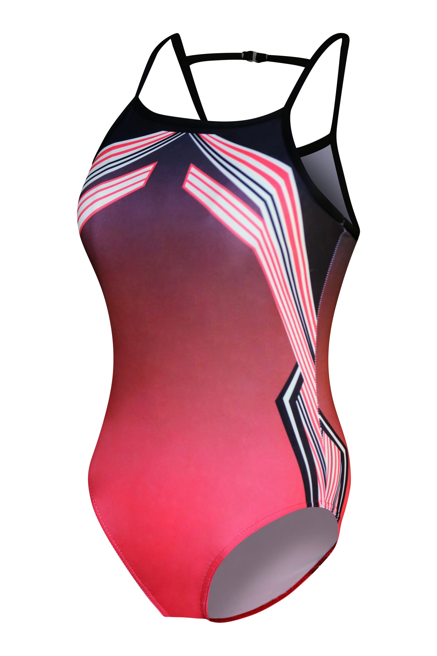 Gymnastic Leotards for Girls Ombre Abstract Red #801