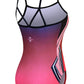 Gymnastic Leotards for Girls Ombre Abstract Red #801