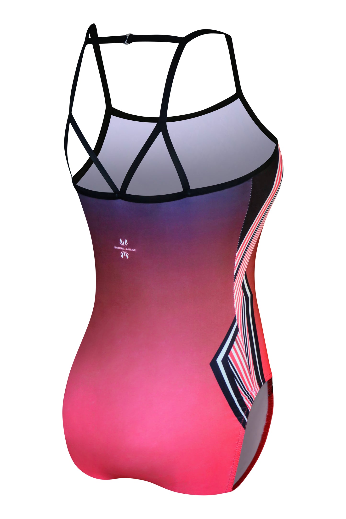 Gymnastic Leotards for Girls Ombre Abstract Red #801