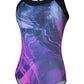 Gymnastic Leotards for Girls Abstract Cardinal Pink and Grey #205