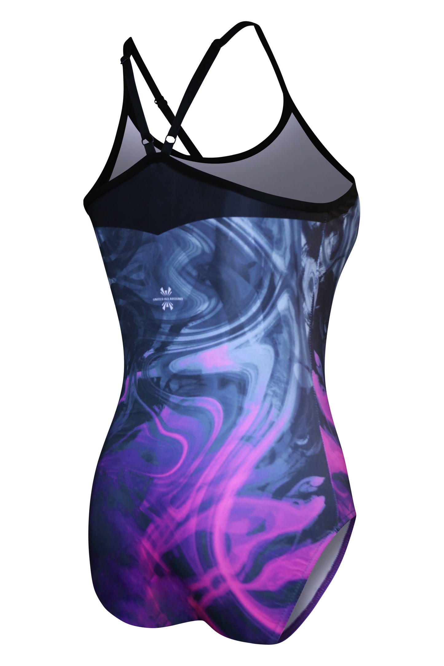 Gymnastic Leotards for Girls Abstract Cardinal Pink and Grey #205