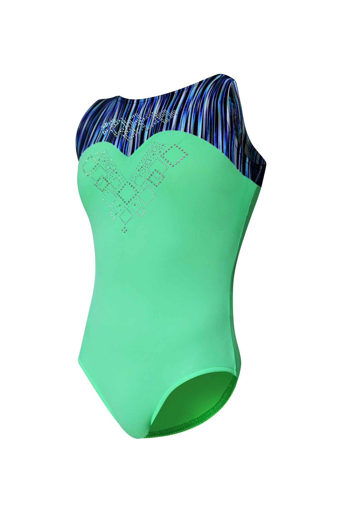 Crystalized Pop Art Gymnastics Leotard For Girls #532A