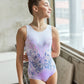 Pastel Colors with Crystal Lace Ornament Gymnastics Leotard #955