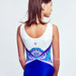 Symmetrical Floral Design Gymnastics Workout Leotard #483