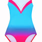 Ombre Girl’s Gymnastic Leotard With Rhinestone Embellishments #333
